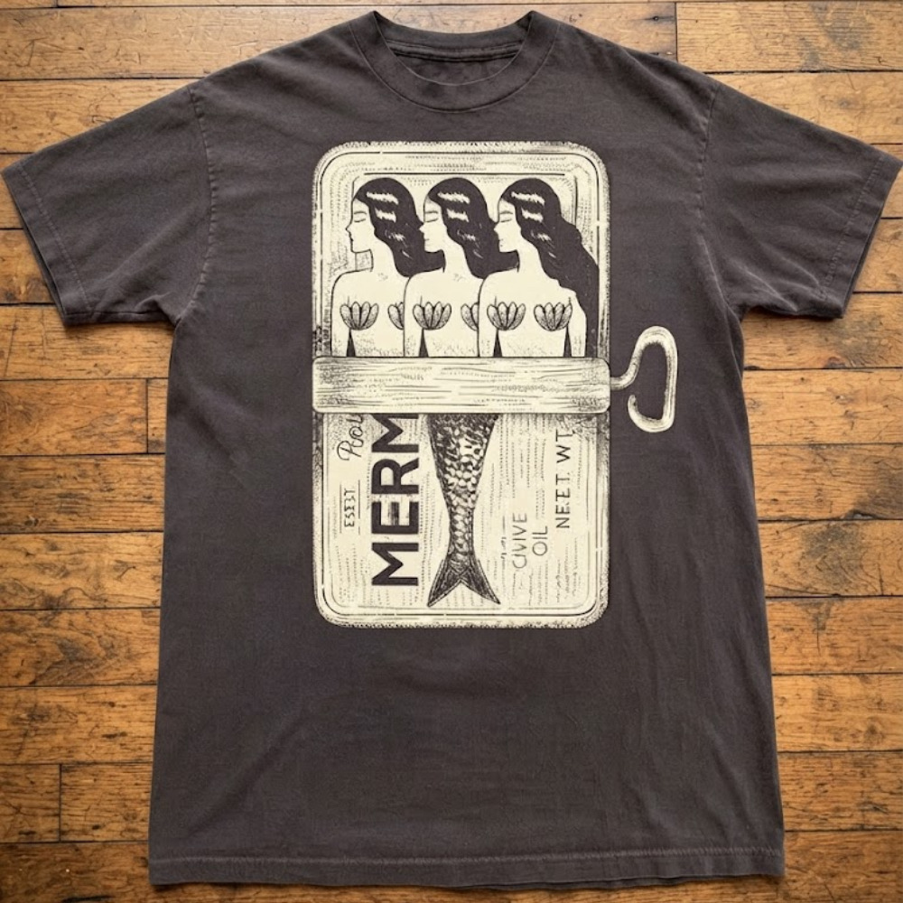 Mermaids Sardine Tin Can Sea Gildan Graphic T-Shirt
